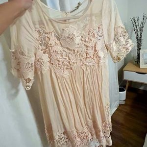 Whimsical, floral lace dress